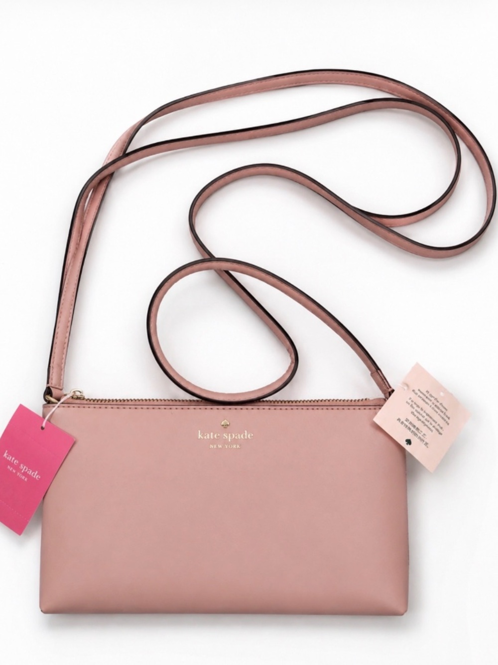 kate spade Blush Pink Leather Crossbody Bag